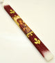 13" Easter Lambatha Candle - Burgundy Theotokos