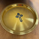 Brass 15" Wedding Tray with Large Greek Orthodox Cross