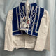 Tsolias Boy Blue & White Vest Costume (Size 8 or Size 10)