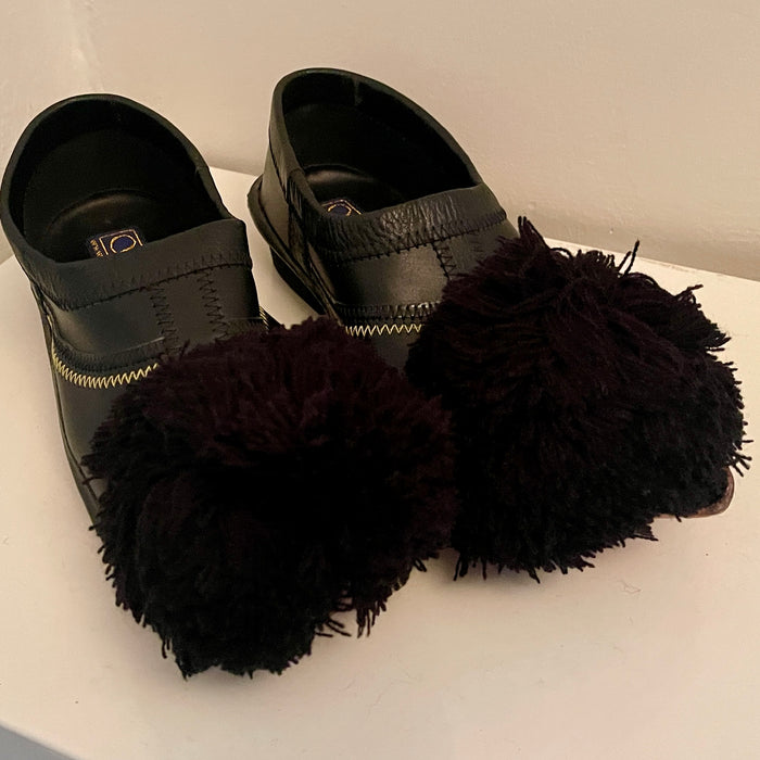 Tsarouchi Black Shoe - Sizes 30, 31, 32, 33, 34 (LITTLE KID 12.5 - SIZE 3)
