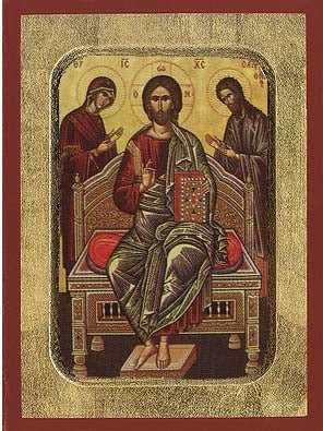 Deesis Greek Orthodox Icon