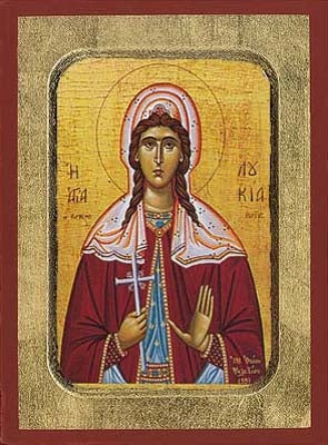 Saint Loucia Greek Orthodox Icon