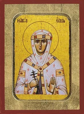 Saint Olga Greek Orthodox Icon