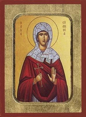 Saint Euanthia Greek Orthodox Icon