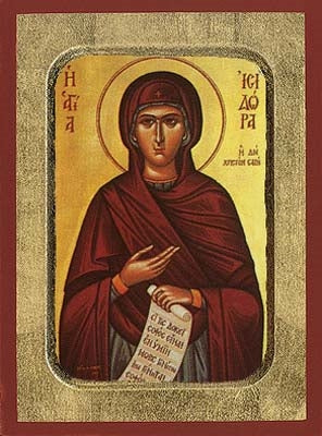 Saint Isidora Greek Orthodox Icon