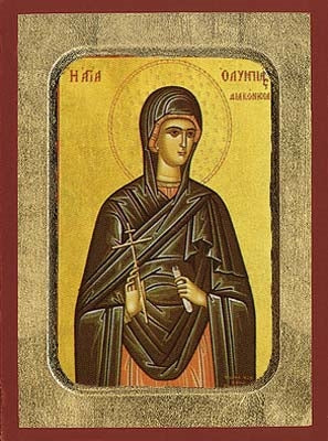 Saint Olympias Greek Orthodox Icon