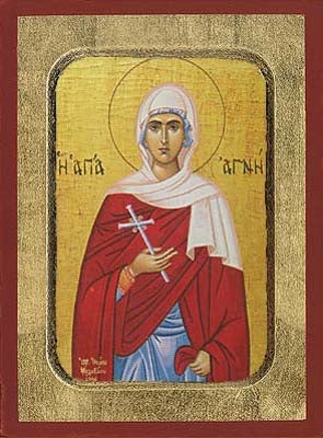 Saint Agni Greek Orthodox Icon