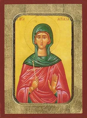 Saint Aspasia Greek Orthodox Icon