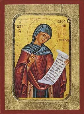 Saint Kassiani the Hymnologist Greek Orthodox Icon