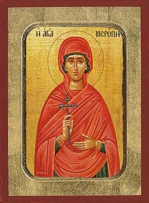 Saint Meropi Greek Orthodox Icon