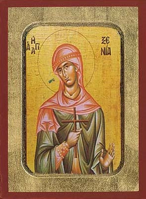 Saint Xenia Greek Orthodox Icon