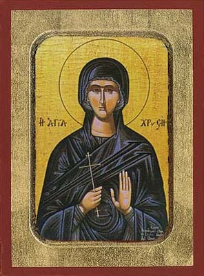 Saint Chryse Greek Orthodox Icon