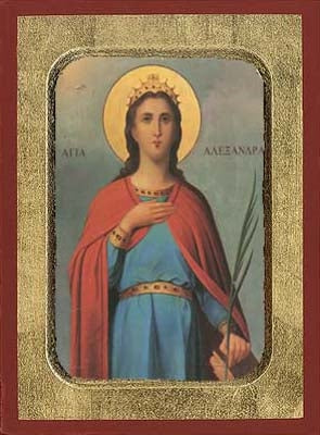 Saint Alexandra Greek Orthodox Icon