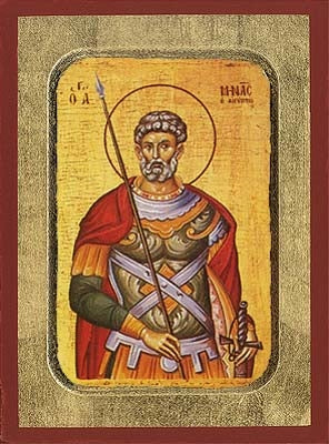 Saint Menas Greek Orthodox Icon