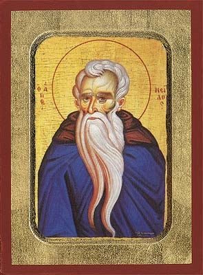 Saint Neilos Greek Orthodox Icon