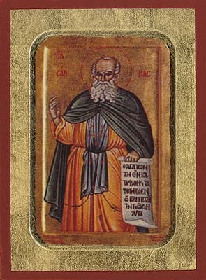 Saint Savvas Greek Orthodox Icon