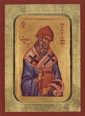 Saint Spyridon Greek Orthodox Icon