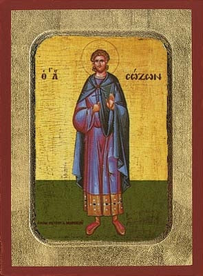 Saint Sozon Greek Orthodox Icon