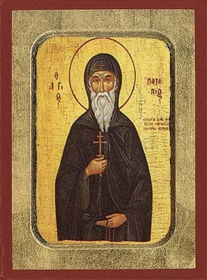 Saint Patapios Greek Orthodox Icon