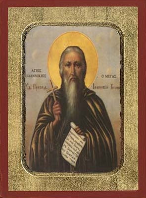 Saint Ioannikios Greek Orthodox Icon