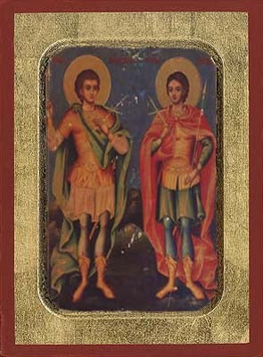 Holy Martyrs Sergios & Vakhos Greek Orthodox Icon