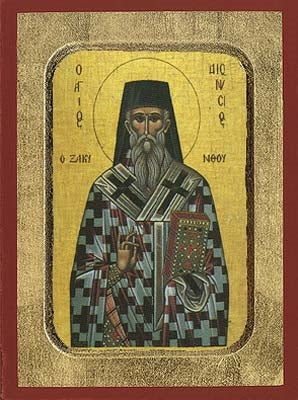 Saint Dionysius of Zakynthos Greek Orthodox Icon