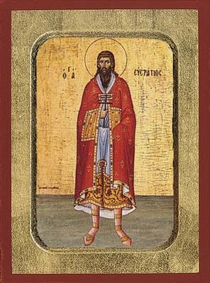 Saint Eustratios Greek Orthodox Icon