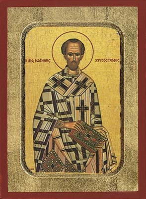 Saint John Chrysostom Greek Orthodox Icon