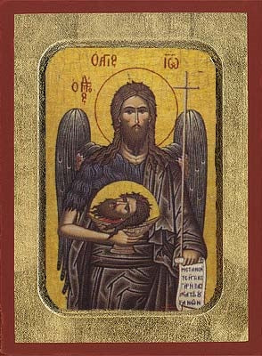 Saint John the Baptist Greek Orthodox Icon