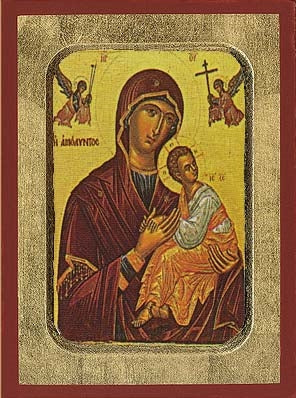 Holy Virgin Mary Amolyntos Greek Orthodox Icon