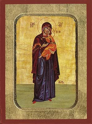 Holy Virgin Mary The Glykofilousa Greek Orthodox Icon