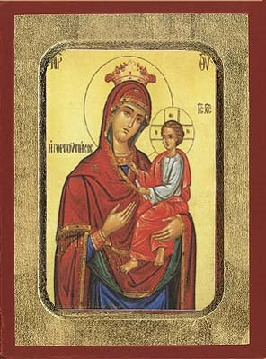 Holy Virgin Mary Gorgoepikoos Greek Orthodox Icon