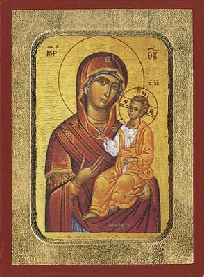 Holy Virgin Mary Grhgorousa Greek Orthodox Icon