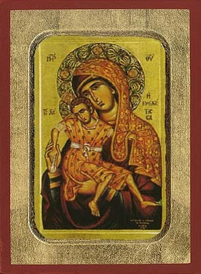 Holy Virgin Mary The Kykkotissa Greek Orthodox Icon