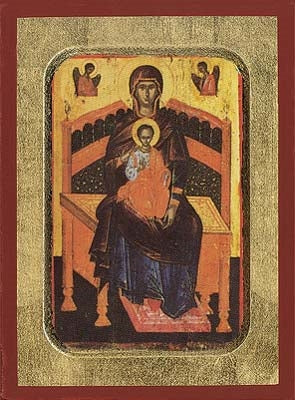 Holy Virgin Mary Lady of the Angels Greek Orthodox Icon