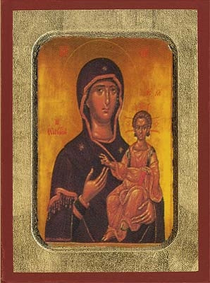 Holy Virgin Mary Hodegetria Greek Orthodox Icon