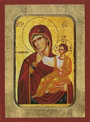 Holy Virgin Mary The Paramythia Greek Orthodox Icon