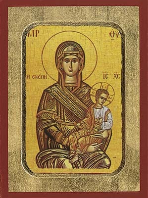 Holy Virgin Mary Skepe Greek Orthodox Icon