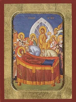 The Dormition of the Virgin Greek Orthodox Icon