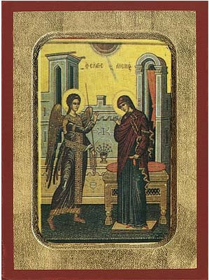 The Annunciation Greek Orthodox Icon