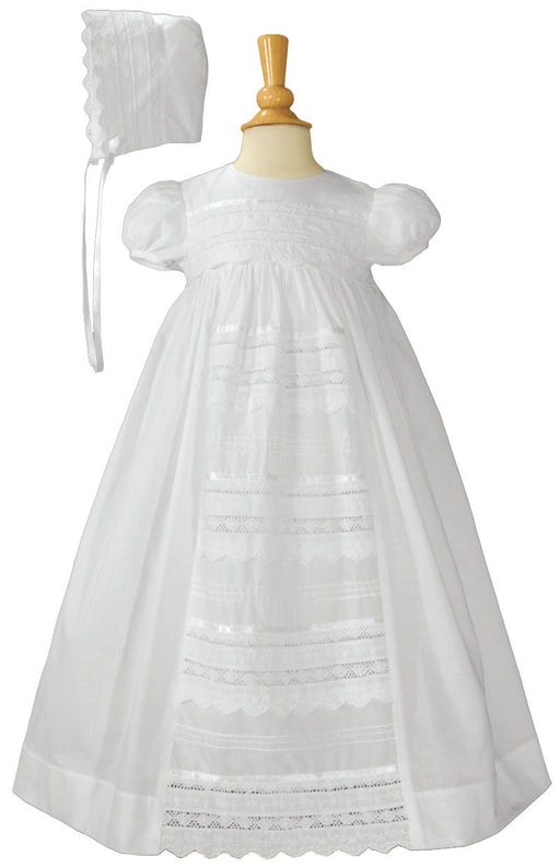 Buy Girls Baptism Gown White Christening Blessing Day Wear 3 Pc Online in  India  Etsy