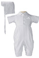 Handsome Vested Gabardine Short Sleeve Coverall