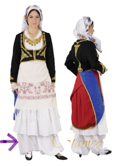Crete Embroidered Woman Costume. - TROUSERS Only