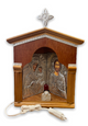 Orthodox Traditional Iconostasis - Corner Placement Electric Iconostasis
