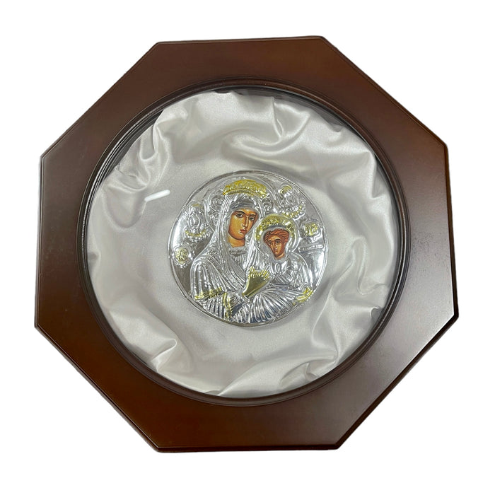Stefanothiki Octagon Case with Circle Panagia Icon