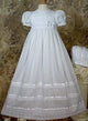 30" Cotton Batiste Gown with Cluny Trim  (up to 24 months)