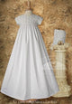 Cotton Sateen Gown with Rosette Netting