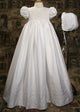 Silk Dupioni Gown with Smocked Bodice