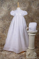 31" Organza gown accented with polyester satin ribbon