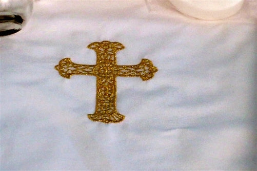 6 Piece | Byzantine Traditional Baptismal Ladopana Set With Lace